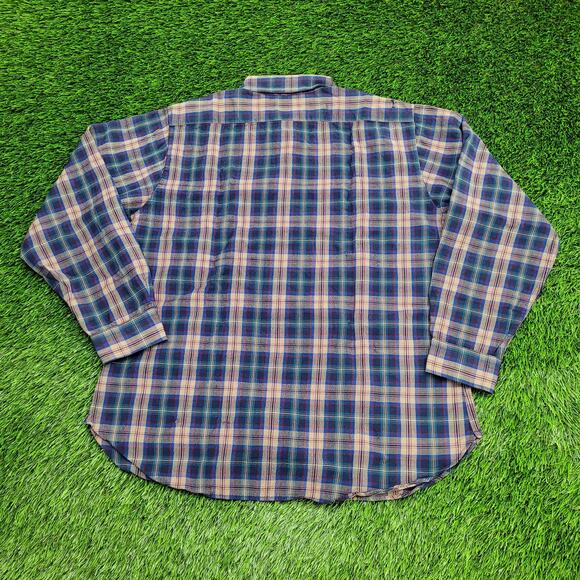 Vintage 80s Pendleton Western Plaid Shirt XL 22x28 Hippie - Picture 2 of 15